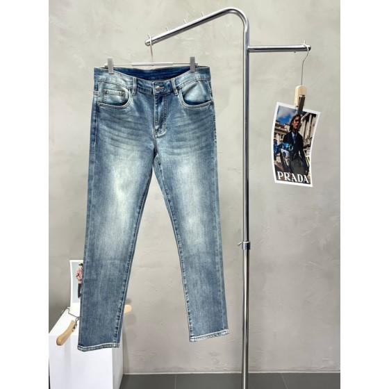 Dior Light Wash Slim-Fit Denim Jeans